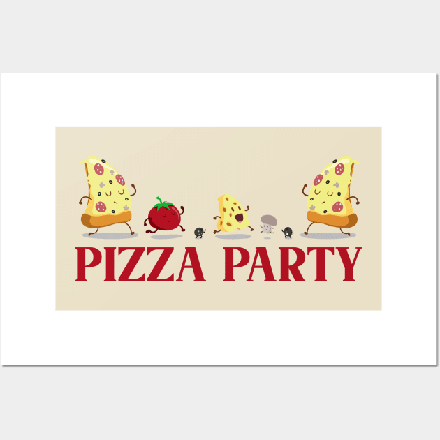 Pizza Party Wall Art by TipsyCurator